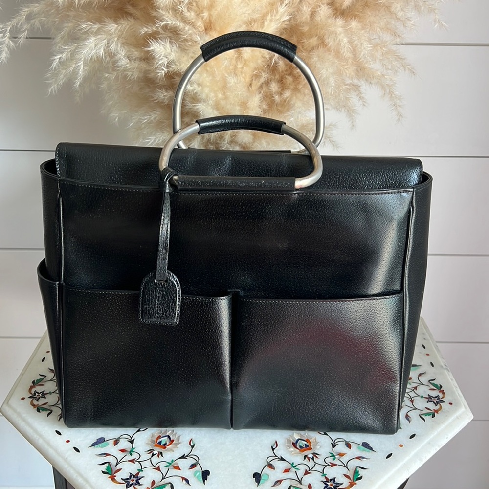 Gucci Satchel with bracelet handles *Rare*